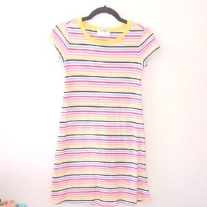 Colorful Striped Kids Dress